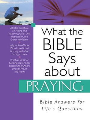cover image of What the Bible Says about Praying
